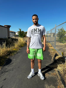 Lime Green Washed Shorts