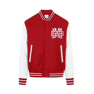 BMM Logo Red Letterman Jacket