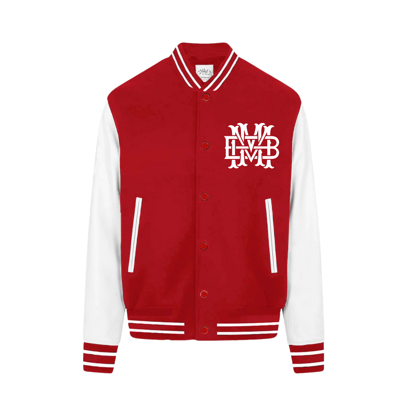 BMM Logo Red Letterman Jacket